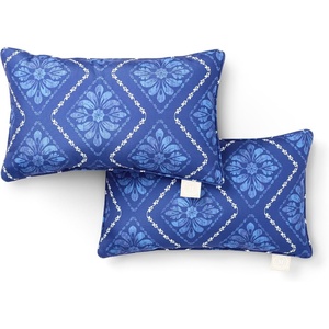 image:imageMartha Stewart Americana Embroidered Lobster Indoor Outdoor Decorative Pillow 2Pack Set UV Fade Resistant Water Repellent Coastal Design BlueRed 18x18Navy Blue