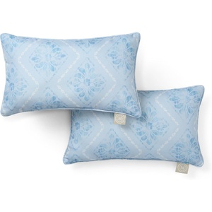 image:imageMartha Stewart Americana Embroidered Lobster Indoor Outdoor Decorative Pillow 2Pack Set UV Fade Resistant Water Repellent Coastal Design BlueRed 18x18Sky Blue