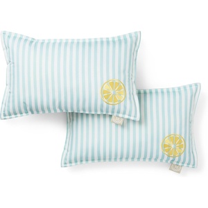 image:imageMartha Stewart Americana Embroidered Lobster Indoor Outdoor Decorative Pillow 2Pack Set UV Fade Resistant Water Repellent Coastal Design BlueRed 18x18Lemon Yellow
