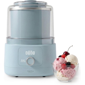 image:imageMartha Stewart Ice Cream Maker 2 Quart DoubleInsulated Freezer Bowl Sorbet amp Frozen Yogurt Ready in 20 Minutes MixIns Chute Easy to Clean Linen CreamSky