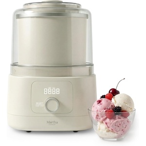 image:imageMartha Stewart Ice Cream Maker 2 Quart DoubleInsulated Freezer Bowl Sorbet amp Frozen Yogurt Ready in 20 Minutes MixIns Chute Easy to Clean Linen CreamLinen Cream