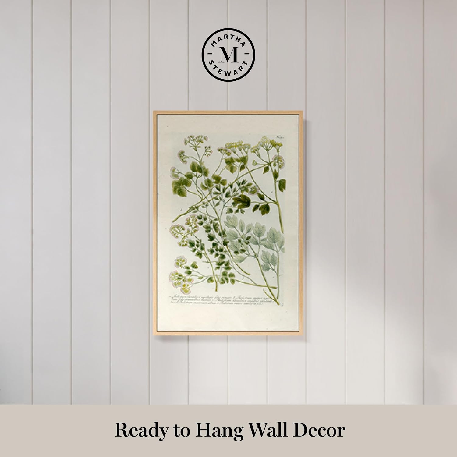 image:imageMartha Stewart Bedford Canvas Wall Art Vintage Vegetable Chart II 135 x 195 Living Room and Bedroom Decor Framed