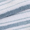 image:imageMartha Stewart  Bath Rug Plush 100 YarnDye Knit Rug Soft Cushioned Feel Bathroom Rug with SkidResistant Latex Rubber Backing Skylands Border LinenWhite 60 x 22Driftwood Stripes Blue