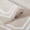 image:imageMartha Stewart  Bath Rug Plush 100 YarnDye Knit Rug Soft Cushioned Feel Bathroom Rug with SkidResistant Latex Rubber Backing Skylands Border LinenWhite 60 x 22Skylands Border LinenWhite