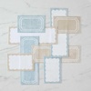 image:imageMartha Stewart  Bath Rug Plush 100 YarnDye Knit Rug Soft Cushioned Feel Bathroom Rug with SkidResistant Latex Rubber Backing Skylands Border LinenWhite 60 x 22Bedford Scallop WhiteLinen