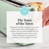 image:imageMartha Stewart 2 Slice Long Slot Toaster Extra Wide for Sourdough amp Bagels 10 Setting Shade Control Removable Crumb Tray SelfCentering Design DefrostReheat Cancel Slim SpaceSaving LinenHoneydew Green