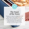 image:imageMartha Stewart 2 Slice Long Slot Toaster Extra Wide for Sourdough amp Bagels 10 Setting Shade Control Removable Crumb Tray SelfCentering Design DefrostReheat Cancel Slim SpaceSaving LinenIndigo Blue