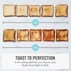 image:imageMartha Stewart 2 Slice Long Slot Toaster Extra Wide for Sourdough amp Bagels 10 Setting Shade Control Removable Crumb Tray SelfCentering Design DefrostReheat Cancel Slim SpaceSaving LinenLinen Cream