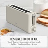 image:imageMartha Stewart 2 Slice Long Slot Toaster Extra Wide for Sourdough amp Bagels 10 Setting Shade Control Removable Crumb Tray SelfCentering Design DefrostReheat Cancel Slim SpaceSaving LinenLinen Cream