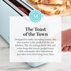 image:imageMartha Stewart 2 Slice Long Slot Toaster Extra Wide for Sourdough amp Bagels 10 Setting Shade Control Removable Crumb Tray SelfCentering Design DefrostReheat Cancel Slim SpaceSaving LinenSky Blue