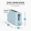 image:imageMartha Stewart 2 Slice Long Slot Toaster Extra Wide for Sourdough amp Bagels 10 Setting Shade Control Removable Crumb Tray SelfCentering Design DefrostReheat Cancel Slim SpaceSaving LinenSky Blue