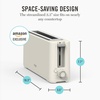 image:imageMartha Stewart 2 Slice Long Slot Toaster Extra Wide for Sourdough amp Bagels 10 Setting Shade Control Removable Crumb Tray SelfCentering Design DefrostReheat Cancel Slim SpaceSaving LinenLinen Cream