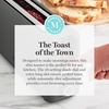 image:imageMartha Stewart 2 Slice Long Slot Toaster Extra Wide for Sourdough amp Bagels 10 Setting Shade Control Removable Crumb Tray SelfCentering Design DefrostReheat Cancel Slim SpaceSaving LinenCaviar Gray