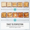 image:imageMartha Stewart 2 Slice Long Slot Toaster Extra Wide for Sourdough amp Bagels 10 Setting Shade Control Removable Crumb Tray SelfCentering Design DefrostReheat Cancel Slim SpaceSaving LinenIndigo Blue