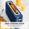 image:imageMartha Stewart 2 Slice Long Slot Toaster Extra Wide for Sourdough amp Bagels 10 Setting Shade Control Removable Crumb Tray SelfCentering Design DefrostReheat Cancel Slim SpaceSaving LinenIndigo Blue