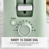 image:imageMartha Stewart 2 Slice Long Slot Toaster Extra Wide for Sourdough amp Bagels 10 Setting Shade Control Removable Crumb Tray SelfCentering Design DefrostReheat Cancel Slim SpaceSaving LinenHoneydew Green