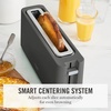 image:imageMartha Stewart 2 Slice Long Slot Toaster Extra Wide for Sourdough amp Bagels 10 Setting Shade Control Removable Crumb Tray SelfCentering Design DefrostReheat Cancel Slim SpaceSaving LinenCaviar Gray