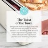 image:imageMartha Stewart 2 Slice Long Slot Toaster Extra Wide for Sourdough amp Bagels 10 Setting Shade Control Removable Crumb Tray SelfCentering Design DefrostReheat Cancel Slim SpaceSaving LinenLinen Cream