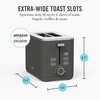 image:imageMartha Stewart 2 Slice Toaster 10 Shade Settings with Defrost Cancel Bagel amp GlutenFree ExtraWide SelfCentering Slots for Waffles amp Artisan Bread Removable Crumb Tray Cord Wrap Linen CreamCaviar Gray