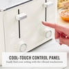 image:imageMartha Stewart 2 Slice Toaster 10 Shade Settings with Defrost Cancel Bagel amp GlutenFree ExtraWide SelfCentering Slots for Waffles amp Artisan Bread Removable Crumb Tray Cord Wrap Linen CreamLinen Cream
