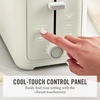 image:imageMartha Stewart 2 Slice Toaster 10 Shade Settings with Defrost Cancel Bagel amp GlutenFree ExtraWide SelfCentering Slots for Waffles amp Artisan Bread Removable Crumb Tray Cord Wrap Linen CreamLinen Cream