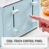 image:imageMartha Stewart 2 Slice Toaster 10 Shade Settings with Defrost Cancel Bagel amp GlutenFree ExtraWide SelfCentering Slots for Waffles amp Artisan Bread Removable Crumb Tray Cord Wrap Linen CreamSky Blue