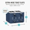 image:imageMartha Stewart 2 Slice Toaster 10 Shade Settings with Defrost Cancel Bagel amp GlutenFree ExtraWide SelfCentering Slots for Waffles amp Artisan Bread Removable Crumb Tray Cord Wrap Linen CreamIndigo Blue