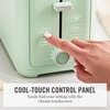 image:imageMartha Stewart 2 Slice Toaster 10 Shade Settings with Defrost Cancel Bagel amp GlutenFree ExtraWide SelfCentering Slots for Waffles amp Artisan Bread Removable Crumb Tray Cord Wrap Linen CreamHoneydew Green