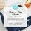image:imageMartha Stewart 2 Slice Toaster 10 Shade Settings with Defrost Cancel Bagel amp GlutenFree ExtraWide SelfCentering Slots for Waffles amp Artisan Bread Removable Crumb Tray Cord Wrap Linen CreamIndigo Blue