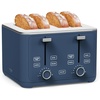 image:imageMartha Stewart 2 Slice Toaster 10 Shade Settings with Defrost Cancel Bagel amp GlutenFree ExtraWide SelfCentering Slots for Waffles amp Artisan Bread Removable Crumb Tray Cord Wrap Linen CreamIndigo Blue