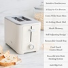 image:imageMartha Stewart 2 Slice Toaster 10 Shade Settings with Defrost Cancel Bagel amp GlutenFree ExtraWide SelfCentering Slots for Waffles amp Artisan Bread Removable Crumb Tray Cord Wrap Linen CreamLinen Cream