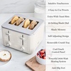 image:imageMartha Stewart 2 Slice Toaster 10 Shade Settings with Defrost Cancel Bagel amp GlutenFree ExtraWide SelfCentering Slots for Waffles amp Artisan Bread Removable Crumb Tray Cord Wrap Linen CreamLinen Cream