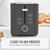 image:imageMartha Stewart 2 Slice Toaster 10 Shade Settings with Defrost Cancel Bagel amp GlutenFree ExtraWide SelfCentering Slots for Waffles amp Artisan Bread Removable Crumb Tray Cord Wrap Linen CreamCaviar Gray