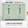 image:imageMartha Stewart 2 Slice Toaster 10 Shade Settings with Defrost Cancel Bagel amp GlutenFree ExtraWide SelfCentering Slots for Waffles amp Artisan Bread Removable Crumb Tray Cord Wrap Linen CreamHoneydew Green