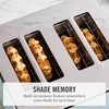 image:imageMartha Stewart 2 Slice Toaster 10 Shade Settings with Defrost Cancel Bagel amp GlutenFree ExtraWide SelfCentering Slots for Waffles amp Artisan Bread Removable Crumb Tray Cord Wrap Linen CreamSky Blue