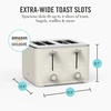 image:imageMartha Stewart 2 Slice Toaster 10 Shade Settings with Defrost Cancel Bagel amp GlutenFree ExtraWide SelfCentering Slots for Waffles amp Artisan Bread Removable Crumb Tray Cord Wrap Linen CreamLinen Cream