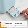 image:imageMartha Stewart 2 Slice Toaster 10 Shade Settings with Defrost Cancel Bagel amp GlutenFree ExtraWide SelfCentering Slots for Waffles amp Artisan Bread Removable Crumb Tray Cord Wrap Linen CreamSky Blue
