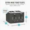 image:imageMartha Stewart 2 Slice Toaster 10 Shade Settings with Defrost Cancel Bagel amp GlutenFree ExtraWide SelfCentering Slots for Waffles amp Artisan Bread Removable Crumb Tray Cord Wrap Linen CreamCaviar Gray
