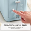 image:imageMartha Stewart 2 Slice Toaster 10 Shade Settings with Defrost Cancel Bagel amp GlutenFree ExtraWide SelfCentering Slots for Waffles amp Artisan Bread Removable Crumb Tray Cord Wrap Linen CreamSky Blue