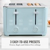image:imageMartha Stewart 2 Slice Toaster 10 Shade Settings with Defrost Cancel Bagel amp GlutenFree ExtraWide SelfCentering Slots for Waffles amp Artisan Bread Removable Crumb Tray Cord Wrap Linen CreamSky Blue