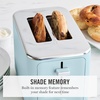 image:imageMartha Stewart 2 Slice Toaster 10 Shade Settings with Defrost Cancel Bagel amp GlutenFree ExtraWide SelfCentering Slots for Waffles amp Artisan Bread Removable Crumb Tray Cord Wrap Linen CreamSky Blue