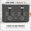 image:imageMartha Stewart 2 Slice Toaster 10 Shade Settings with Defrost Cancel Bagel amp GlutenFree ExtraWide SelfCentering Slots for Waffles amp Artisan Bread Removable Crumb Tray Cord Wrap Linen CreamCaviar Gray