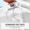 image:imageMartha Stewart 3 Cup Electric Food Chopper Vegetable amp Herb Mini Food Processor 24oz BPAFree Bowl Stainless Steel Blades Pour Spout Dicing Mincing Chop amp Puree Dishwasher Safe LinenSky Blue
