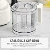 image:imageMartha Stewart 3 Cup Electric Food Chopper Vegetable amp Herb Mini Food Processor 24oz BPAFree Bowl Stainless Steel Blades Pour Spout Dicing Mincing Chop amp Puree Dishwasher Safe LinenLinen Cream