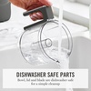 image:imageMartha Stewart 3 Cup Electric Food Chopper Vegetable amp Herb Mini Food Processor 24oz BPAFree Bowl Stainless Steel Blades Pour Spout Dicing Mincing Chop amp Puree Dishwasher Safe LinenCaviar Gray