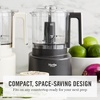image:imageMartha Stewart 3 Cup Electric Food Chopper Vegetable amp Herb Mini Food Processor 24oz BPAFree Bowl Stainless Steel Blades Pour Spout Dicing Mincing Chop amp Puree Dishwasher Safe LinenCaviar Gray