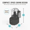 image:imageMartha Stewart 3 Cup Electric Food Chopper Vegetable amp Herb Mini Food Processor 24oz BPAFree Bowl Stainless Steel Blades Pour Spout Dicing Mincing Chop amp Puree Dishwasher Safe LinenCaviar Gray