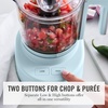 image:imageMartha Stewart 3 Cup Electric Food Chopper Vegetable amp Herb Mini Food Processor 24oz BPAFree Bowl Stainless Steel Blades Pour Spout Dicing Mincing Chop amp Puree Dishwasher Safe LinenSky Blue