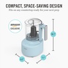 image:imageMartha Stewart 3 Cup Electric Food Chopper Vegetable amp Herb Mini Food Processor 24oz BPAFree Bowl Stainless Steel Blades Pour Spout Dicing Mincing Chop amp Puree Dishwasher Safe LinenSky Blue