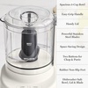 image:imageMartha Stewart 3 Cup Electric Food Chopper Vegetable amp Herb Mini Food Processor 24oz BPAFree Bowl Stainless Steel Blades Pour Spout Dicing Mincing Chop amp Puree Dishwasher Safe LinenLinen Cream